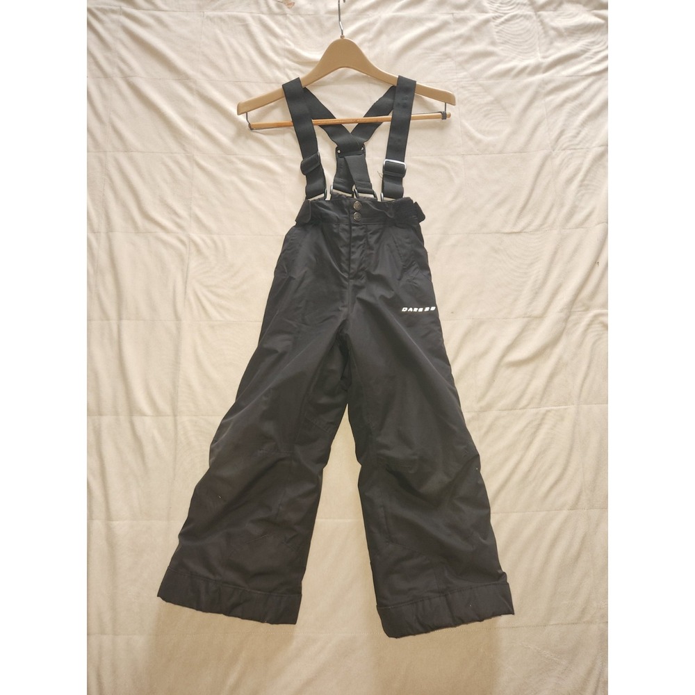 Dare 2B kids' black ski salopettes adjustable suspenders Size 5-6 Bibs Snow suit